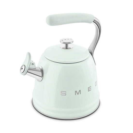 SMEG Whistling Stovetop Kettle, Pastel Green - WKF01PG
