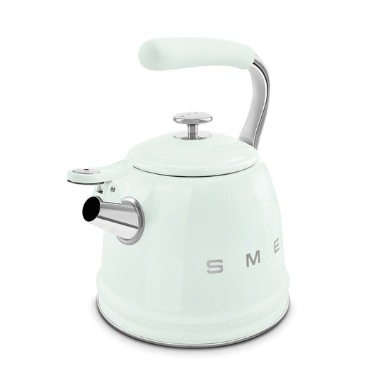 SMEG Whistling Stovetop Kettle, Pastel Green - WKF01PG