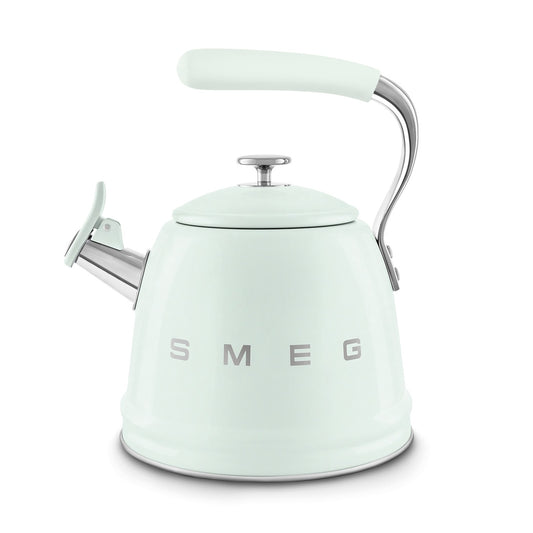 SMEG Whistling Stovetop Kettle, Pastel Green - WKF01PG
