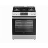 Beko 30 Inch Slide-In Gas Range with 5 Gas Burners, Stainless Steel - SLGR30523SS