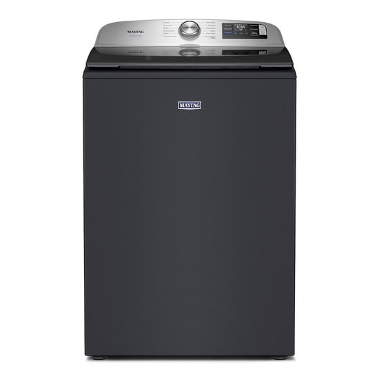 Maytag 6.0 Cu. Ft. Top Load Agitator Washer with Extra Power, Midnight Steel - MTW7205RF