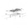 Fulgor Milano 36 Inch Gas Cooktop, Stainless Steel - F4GK36S1