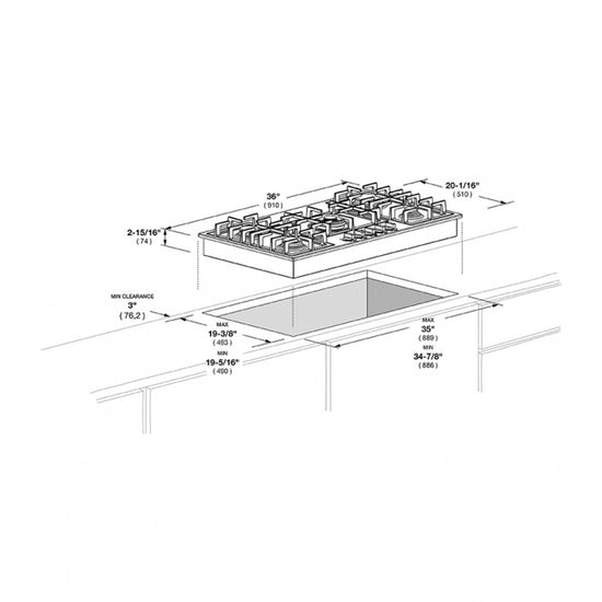 Fulgor Milano 36 Inch Gas Cooktop, Stainless Steel - F4GK36S1