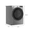 Whirlpool 7.4 cu. ft. Smart Front Load Gas Dryer with Wrinkle Shield Option - WGD5720RR