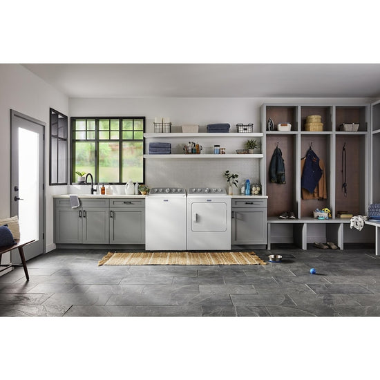 Maytag 5.4 Cu. Ft. Top Load Agitator Washer with Extra Power and Pet Pro Option, White - MTW5605RW