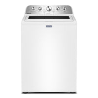 Maytag 5.4 Cu. Ft. Top Load Agitator Washer with Extra Power and Pet Pro Option, White - MTW5605RW