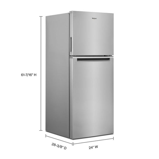 Whirlpool 24 Inch Wide Top-Freezer Refrigerator with 11.6 cu. ft. Capacity - WRT112CZJZ