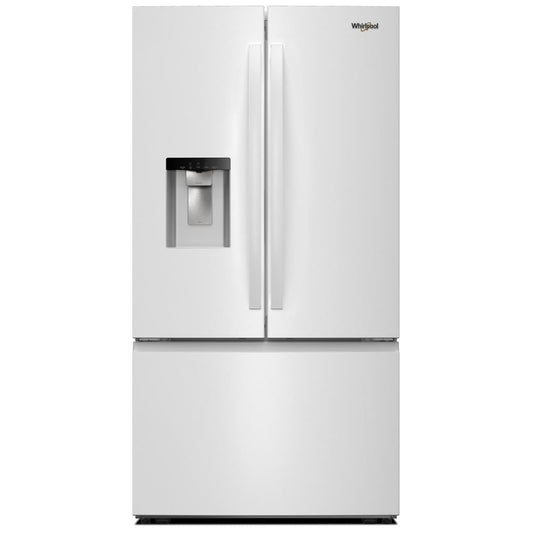 Whirlpool 36 Inch French Door Refrigerator, White - WRFF3536SW