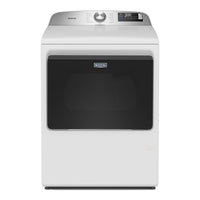 Maytag 7.4 Cu. Ft. Top Load Electric Dryer with Advanced Moisture Sensing, White - YMED6205RW