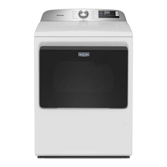 Maytag 7.4 Cu. Ft. Top Load Electric Dryer with Advanced Moisture Sensing, White - YMED6205RW