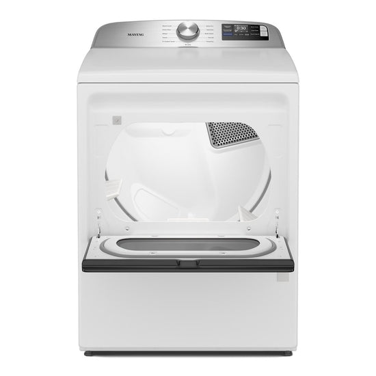 Maytag 7.4 Cu. Ft. Top Load Electric Dryer with Advanced Moisture Sensing, White - YMED6205RW