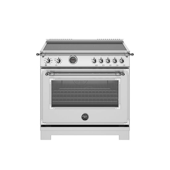Bertazzoni 36 Inch Induction Range with 5 Heating Zones and Griddle - HER365ICFEPAVT