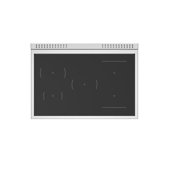 Bertazzoni 36 Inch Induction Range with 5 Heating Zones and Griddle - HER365ICFEPAVT