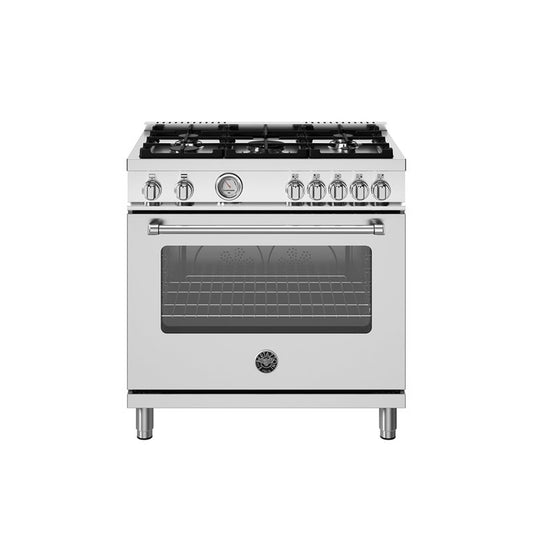Bertazzoni 36 Inch All Gas Range with 5 Burners - MAS365GASNEV