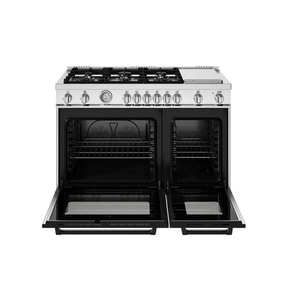 Bertazzoni 48 Inch All Gas Range with 6 Burners and Griddle - MAS486GGASNEV