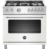 Bertazzoni 36 Inch Freestanding Gas Range with 5.9 cu. ft. Oven - MAST365GASBIE