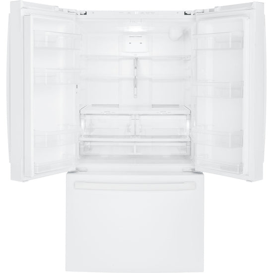 GE 27.0 Cu. Ft. French Door Refrigerator, White - GNE27JGMWW
