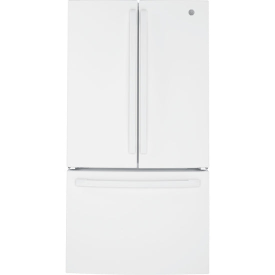 GE 27.0 Cu. Ft. French Door Refrigerator, White - GNE27JGMWW