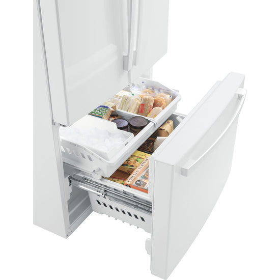 GE 27.0 Cu. Ft. French Door Refrigerator, White - GNE27JGMWW
