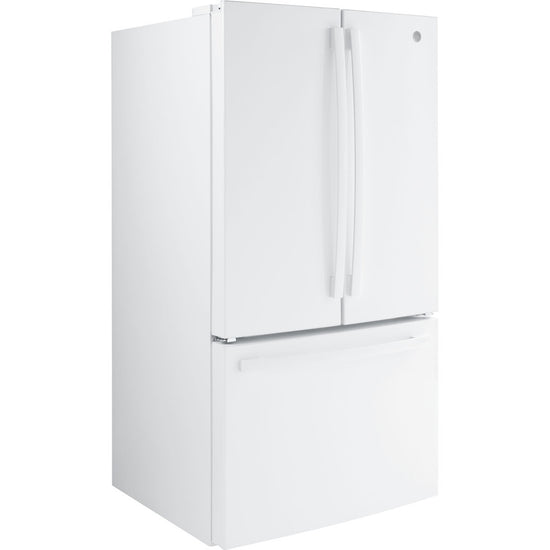 GE 27.0 Cu. Ft. French Door Refrigerator, White - GNE27JGMWW