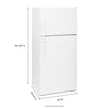 Whirlpool 28 Inch Wide Top Freezer Refrigerator - WRT314TFDW