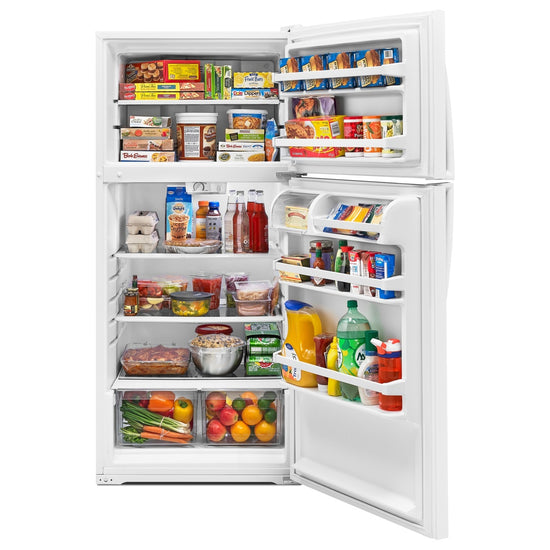 Whirlpool 28 Inch Wide Top Freezer Refrigerator - WRT314TFDW