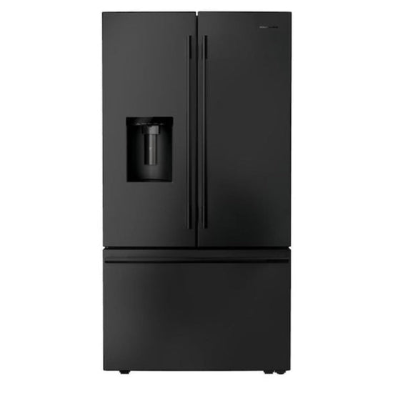 KitchenAid 36 Inch French Door Refrigerator with 30.52 cu. ft. Capacity, Black Ore - KRFF436SBE