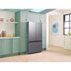Samsung 27 Cu. Ft. Counter Depth 3-Door French Door Refrigerator with Dual Auto Ice Maker, Stainless Look - RF27CG5010S9AA