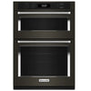 KitchenAid 30 Inch Microwave Wall Oven Combo with True Convection and Air Fry - KOEC530PBS