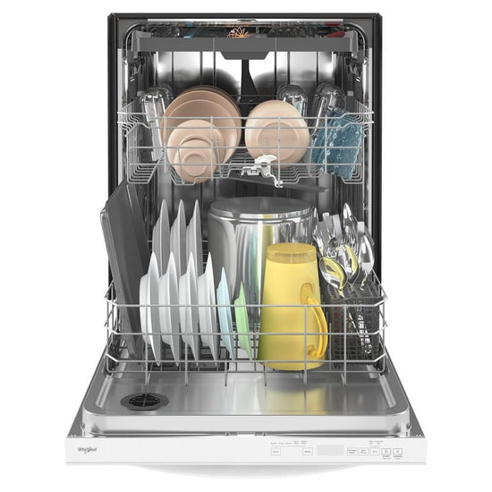 Whirlpool 24 Inch Top Control Dishwasher with 3rd Rack, White - WDT750SAKW