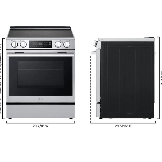 LG 30 Inch Smart Induction Slide-In Range with ProBake Convection and Air Fry - LSIL6334XE