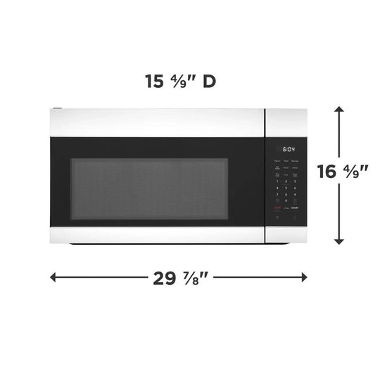 Frigidaire 1.7 Cu. Ft. Over-The-Range Microwave, White - FMOS174CBW