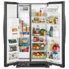 Whirlpool 36 Inch Side-by-Side Refrigerator with 25 cu. ft. Capacity, Black - WRS335SDHB