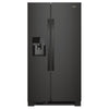 Whirlpool 36 Inch Side-by-Side Refrigerator with 25 cu. ft. Capacity, Black - WRS335SDHB