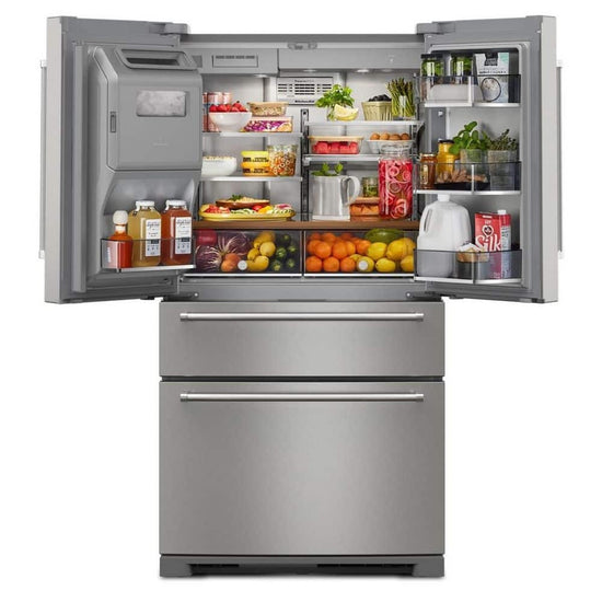 KitchenAid 26.2 cu. ft. Standard-Depth French Door Refrigerator, Stainless Steel - KRMF536RPS