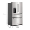 KitchenAid 26.2 cu. ft. Standard-Depth French Door Refrigerator, Stainless Steel - KRMF536RPS