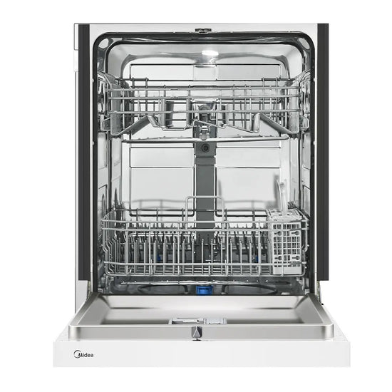 Midea 24" Front Control 2-Rack Hybrid Tub Dishwasher - MDF24P1BWW