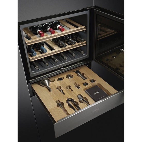 Smeg 24 Inch Sommelier Drawer, Stainless Steel - CPS315X