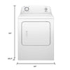 Amana 6.5 cu.ft. Front Load Gas Dryer in White - NGD4655EW