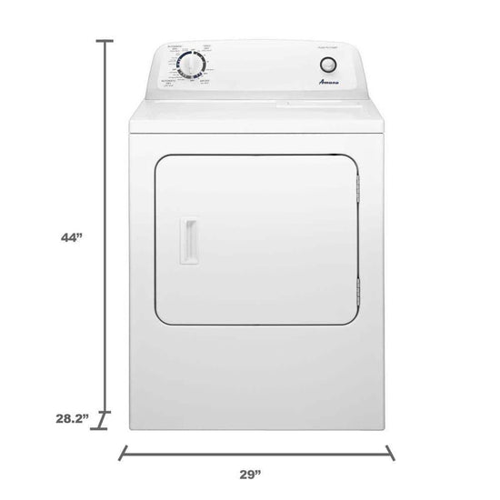 Amana 6.5 cu.ft. Front Load Gas Dryer in White - NGD4655EW
