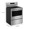 Maytag 30 Inch Freestanding Electric Range with 5.3 Cu. Ft. Capacity, Stainless Steel - YMFES7030SZ
