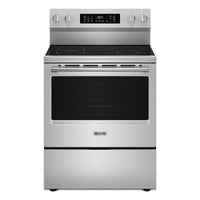Maytag 30 Inch Freestanding Electric Range with 5.3 Cu. Ft. Capacity, Stainless Steel - YMFES7030SZ