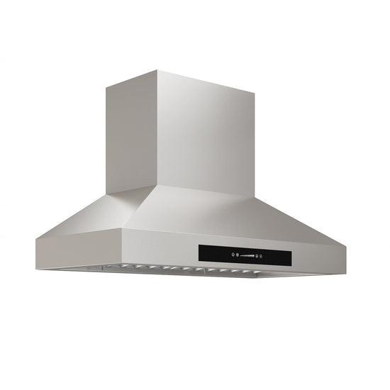 Ancona 36 Inch Wall-Mounted Pyramid Range Hood, Stainless Steel - PYRAMID 36
