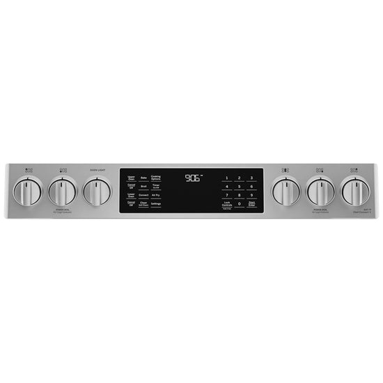 GE 30 Inch Slide-In Double Oven Gas Range with 6.7 Cu. Ft. Capacity, Fingerprint Resistant Stainless Steel - PCGS960YPFS