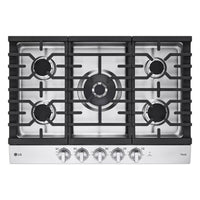 LG 30 Inch Smart Gas Cooktop with UltraHeat 22K BTU Dual Burner - CBGJ3027S