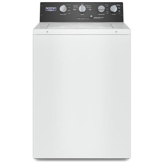 Maytag 27 Inch Top Load Washer with 4.0 Cu. Ft. Capacity, White - MVWP586GW