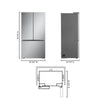 LG 25 cu. ft. Counter-Depth MAX 3-Door French Door Refrigerator - LF25Z6211S