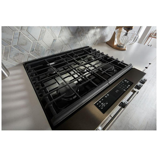 KitchenAid 30 Inch Slide-In Gas Range with 5.8 cu. ft. Capacity - KSGG700EBS