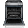 KitchenAid 30 Inch Slide-In Dual Fuel Range with Built-In Downdraft - KSDG950ESS