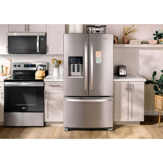 Whirlpool 36-Inch French Door Bottom Mount Refrigerator, 25 cu. ft. - WRFF3436RZ